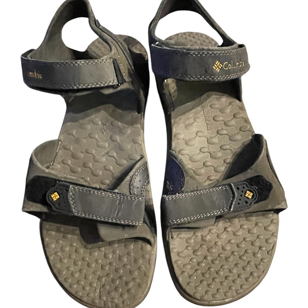 Men’s Columbia Gray and Black Sandals
